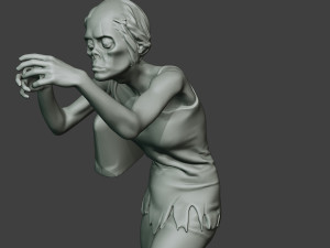 casual zombie female cz1 0001 Modello di stampa 3D