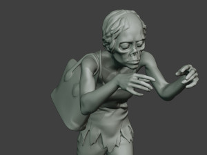casual zombie female cz1 0001 Modello di stampa 3D