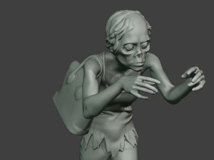 casual zombie female cz1 0001 3D Print Model