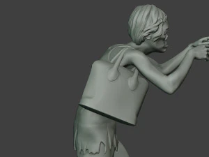 casual zombie female cz1 0001 3D Print Model