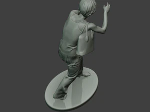 casual zombie female cz1 0001 3D Print Model