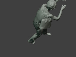 casual zombie female cz1 0001 Modello di stampa 3D