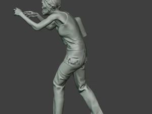 casual zombie female cz1 0001 3D Print Model