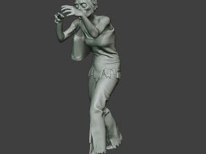 casual zombie female cz1 0001 Modello di stampa 3D