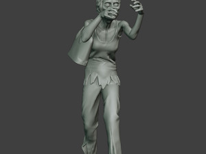 casual zombie female cz1 0001 Modello di stampa 3D