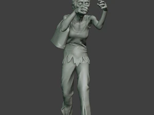 casual zombie female cz1 0001 3D Print Model