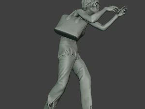 casual zombie female cz1 0001 3D Print Model