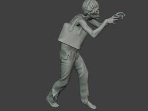 casual zombie female cz1 0001 Modello di stampa 3D