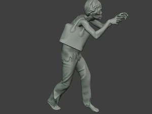 casual zombie female cz1 0001 3D Print Model
