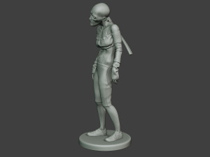 casual zombie female cz1 0002 Modelo de impresión 3D