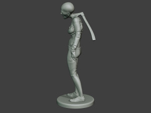 casual zombie female cz1 0002 Modelo de impresión 3D