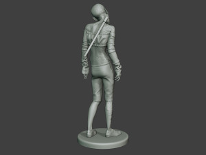 casual zombie female cz1 0002 Modelo de impresión 3D