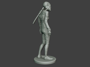 casual zombie female cz1 0002 Modelo de impresión 3D