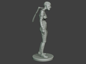 casual zombie female cz1 0002 Modelo de impresión 3D