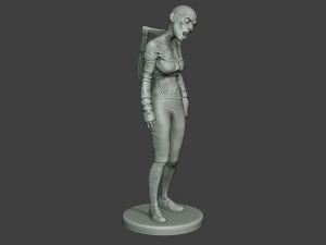 femmina zombie casual cz1 0002 Modello di stampa 3D