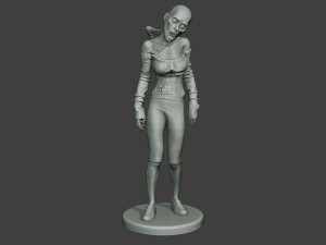 casual zombie female cz1 0002 Modelo de impresión 3D