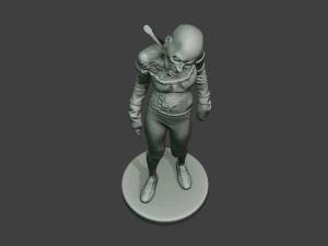 femmina zombie casual cz1 0002 Modello di stampa 3D