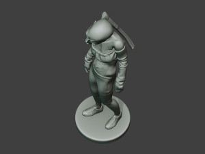 casual zombie female cz1 0002 Modelo de impresión 3D