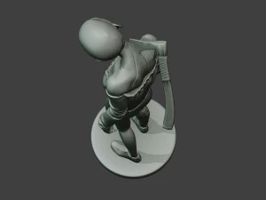 femmina zombie casual cz1 0002 Modello di stampa 3D