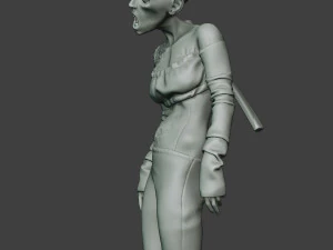 femmina zombie casual cz1 0002 Modello di stampa 3D