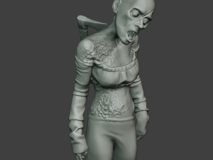 casual zombie female cz1 0002 Modelo de impresión 3D