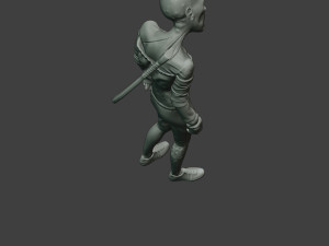 casual zombie female cz1 0002 Modelo de impresión 3D