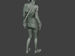 femmina zombie casual cz1 0002 Modello di stampa 3D