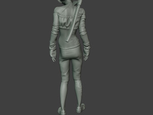 casual zombie female cz1 0002 Modelo de impresión 3D