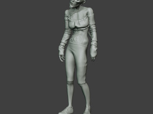 casual zombie female cz1 0002 Modelo de impresión 3D