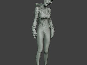 casual zombie female cz1 0002 Modelo de impresión 3D