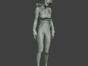 femmina zombie casual cz1 0002 Modello di stampa 3D