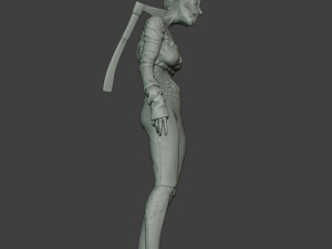 casual zombie female cz1 0002 Modelo de impresión 3D