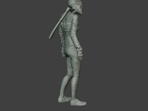 casual zombie female cz1 0002 Modelo de impresión 3D