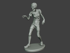 casual zombie female cz1 0003 Modelo de Impressão 3D