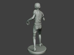 casual zombie female cz1 0003 Modelo de Impressão 3D