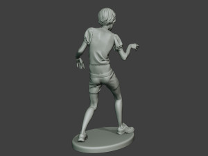 casual zombie female cz1 0003 Modelo de Impressão 3D