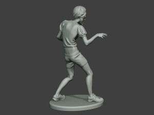 casual zombie female cz1 0003 Modelo de Impressão 3D