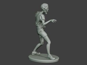 casual zombie female cz1 0003 Modelo de Impressão 3D