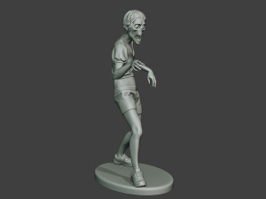 casual zombie female cz1 0003 Modelo de Impressão 3D