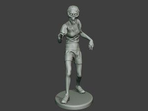 casual zombie female cz1 0003 Modelo de Impressão 3D