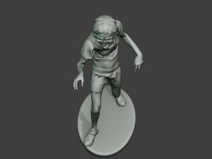 casual zombie female cz1 0003 Modelo de Impressão 3D