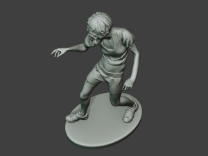 casual zombie female cz1 0003 Modelo de Impressão 3D