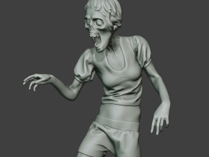 casual zombie female cz1 0003 Modelo de Impressão 3D