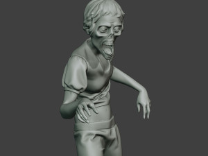 casual zombie female cz1 0003 Modelo de Impressão 3D