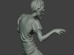 casual zombie female cz1 0003 Modelo de Impressão 3D