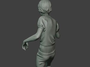 casual zombie female cz1 0003 Modelo de Impressão 3D
