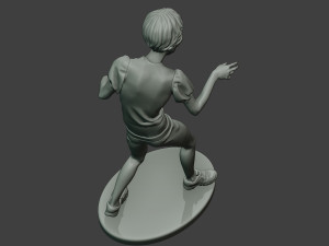 casual zombie female cz1 0003 Modelo de Impressão 3D