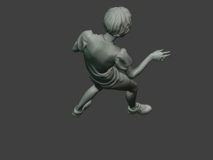 casual zombie female cz1 0003 Modelo de Impressão 3D