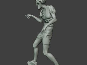 casual zombie female cz1 0003 Modelo de Impressão 3D