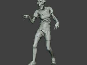 casual zombie female cz1 0003 Modelo de Impressão 3D